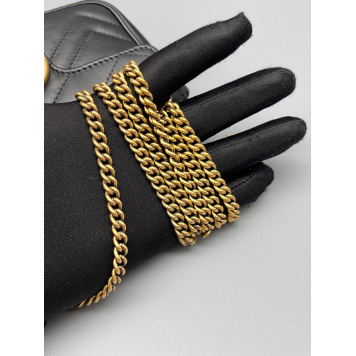 Gucci Matelasse Super Mini GG Marmont Calfskin Black Gucci Matelasse Super Mini GG Marmont Calfskin Black