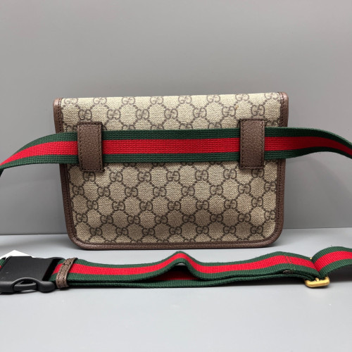 Gucci Neo Vintage Belt Bag GG Supreme Monogram Beige Brown Green