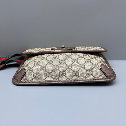 Gucci Neo Vintage Belt Bag GG Supreme Monogram Beige Brown Green