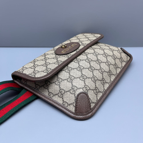 Gucci Neo Vintage Belt Bag GG Supreme Monogram Beige Brown Green