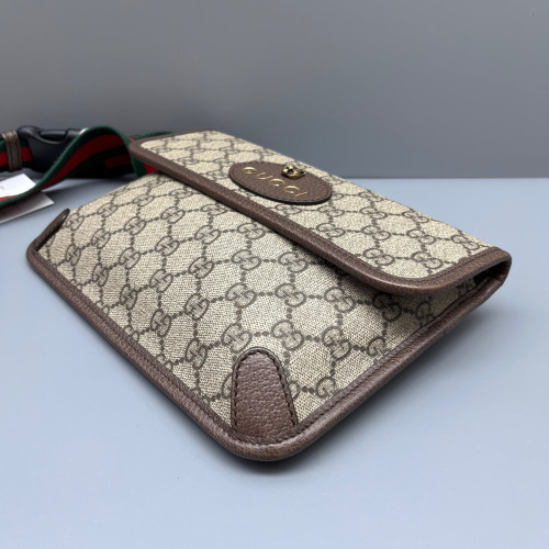 Gucci Neo Vintage Belt Bag GG Supreme Monogram Beige Brown Green