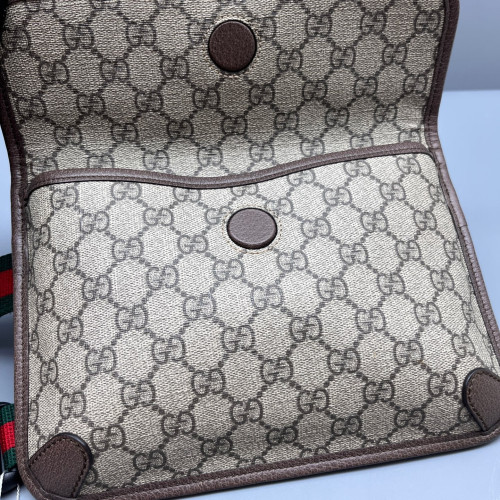 Gucci Neo Vintage Belt Bag GG Supreme Monogram Beige Brown Green