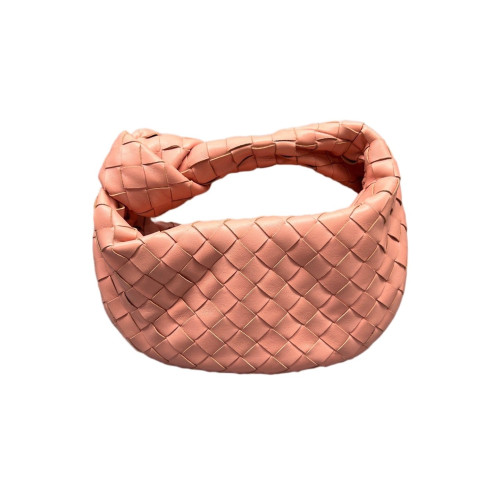 Bottega Veneta Mini Jodie Lambskin Intrecciato Nappa Light Tan