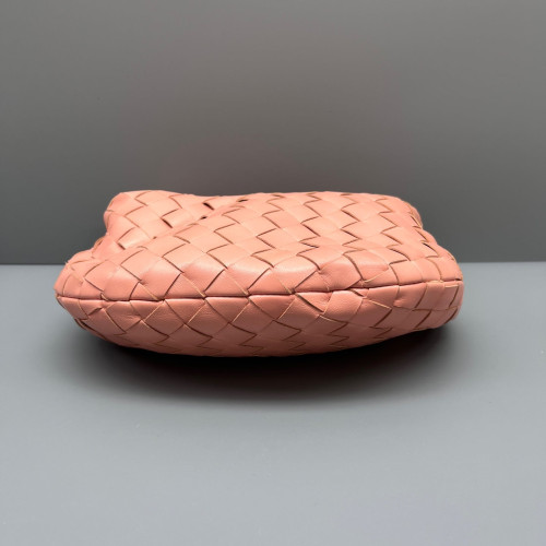 Bottega Veneta Mini Jodie Lambskin Intrecciato Nappa Light Tan