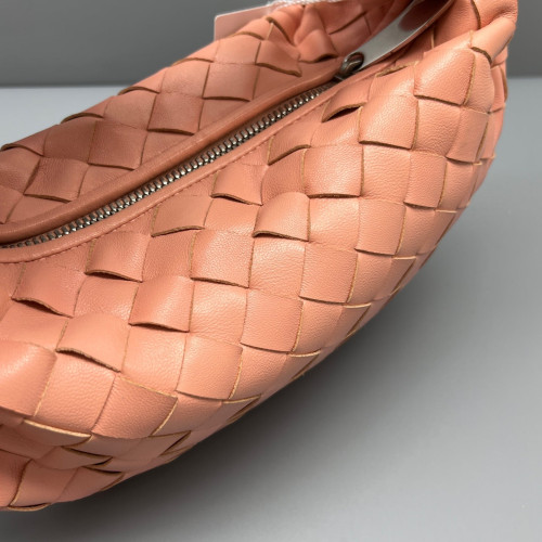 Bottega Veneta Mini Jodie Lambskin Intrecciato Nappa Light Tan