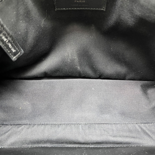 Yves Saint Laurent Medium Niki Chain Pull Up Leather Black
