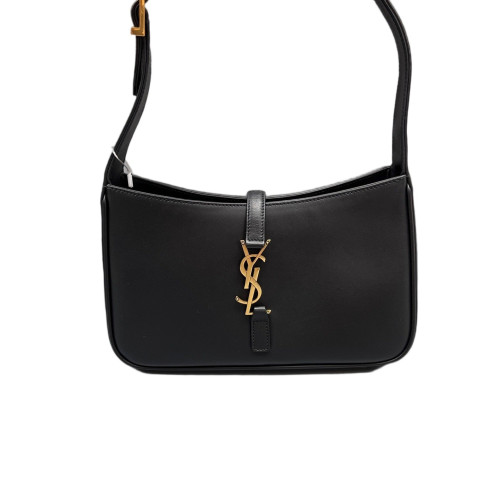 Yves Saint Laurent LE 5 A 7 Hobo Calfskin Black