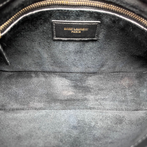 Yves Saint Laurent LE 5 A 7 Hobo Calfskin Black