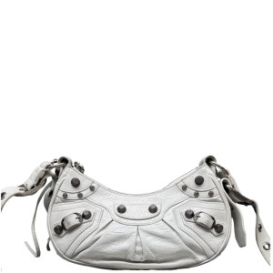 Balenciaga Le Cagole Xs Arena Lambskin White