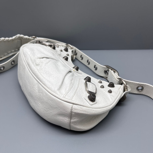 Balenciaga Le Cagole Xs Arena Lambskin White