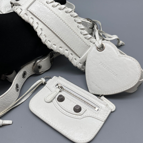 Balenciaga Le Cagole Xs Arena Lambskin White