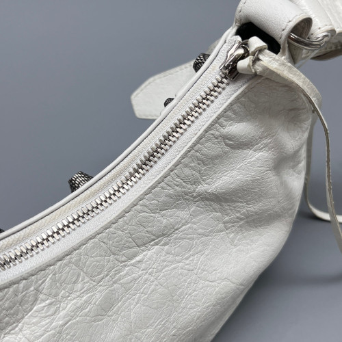 Balenciaga Le Cagole Xs Arena Lambskin White