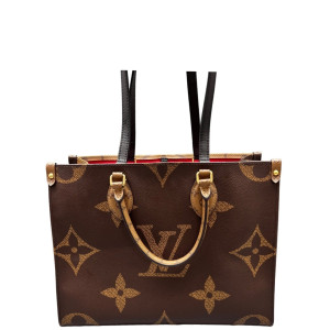 Louis Vuitton Onthego MM Monogram Reverse Monogram Giant Brown