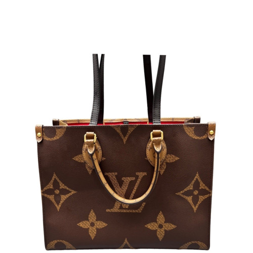 Louis Vuitton Onthego MM Monogram Reverse Monogram Giant Brown