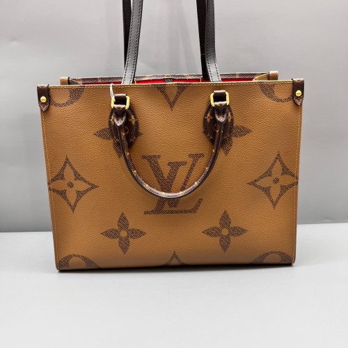 Louis Vuitton Onthego MM Monogram Reverse Monogram Giant Brown