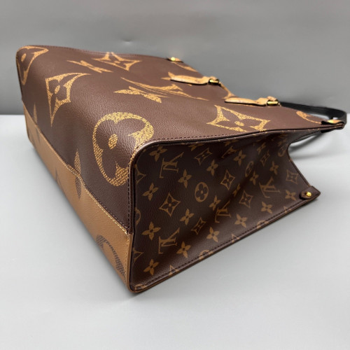 Louis Vuitton Onthego MM Monogram Reverse Monogram Giant Brown