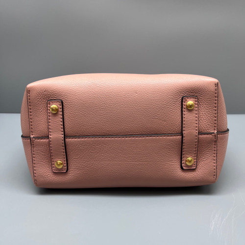 Burberry Small Belt Tote Grained Calfskin Pink