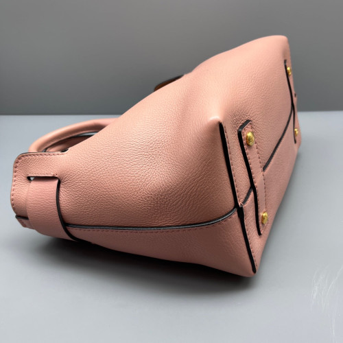 Burberry Small Belt Tote Grained Calfskin Pink