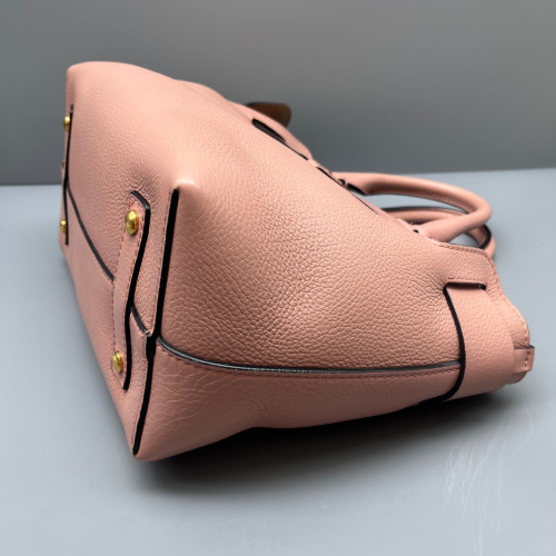 Burberry Small Belt Tote Grained Calfskin Pink