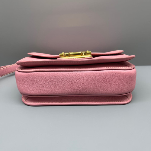 Miu Miu Messenger Grained Calfskin Pink