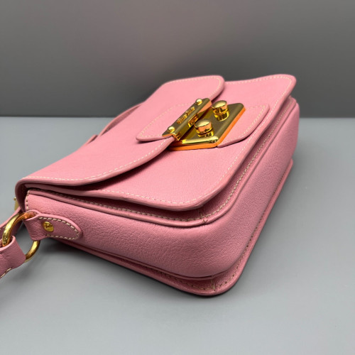Miu Miu Messenger Grained Calfskin Pink