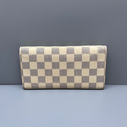 Louis Vuitton Emilie Wallet Damier Azur White