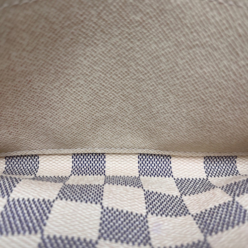 Louis Vuitton Emilie Wallet Damier Azur White