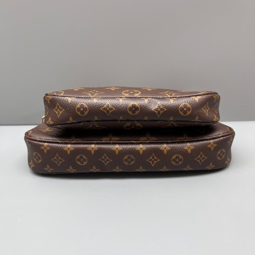 Louis Vuitton Multi Pochette Accessories Monogram Brown Pink