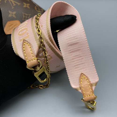Louis Vuitton Multi Pochette Accessories Monogram Brown Pink