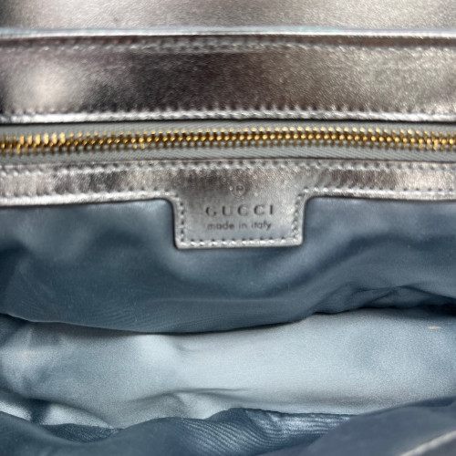 Gucci Matelasse Small GG Marmont Calfskin White