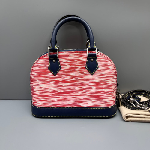 Louis Vuitton Alma BB Epi Red White Blue