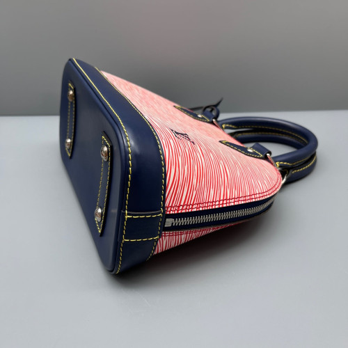 Louis Vuitton Alma BB Epi Red White Blue