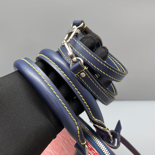 Louis Vuitton Alma BB Epi Red White Blue
