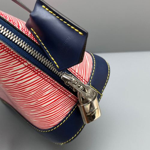 Louis Vuitton Alma BB Epi Red White Blue