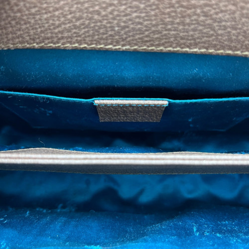 Gucci Small Ophidia Chain Shoulder Bag GG Supreme Monogram Beige Brown Green