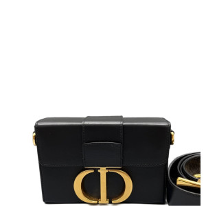 Dior 30 Montaigne Mini Box Bag Calfskin Black Dior 30 Montaigne Mini Box Bag Calfskin Black