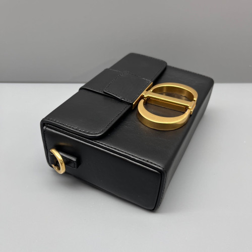 Dior 30 Montaigne Mini Box Bag Calfskin Black Dior 30 Montaigne Mini Box Bag Calfskin Black