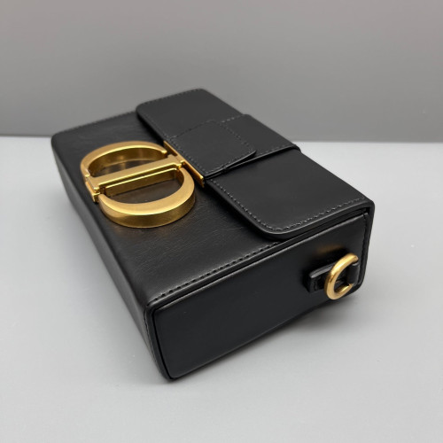 Dior 30 Montaigne Mini Box Bag Calfskin Black Dior 30 Montaigne Mini Box Bag Calfskin Black