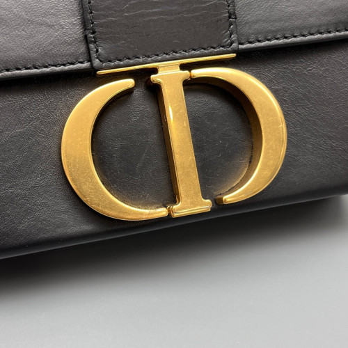 Dior 30 Montaigne Mini Box Bag Calfskin Black Dior 30 Montaigne Mini Box Bag Calfskin Black