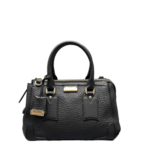 Burberry Two-Way Bag Grained Calfskin Black