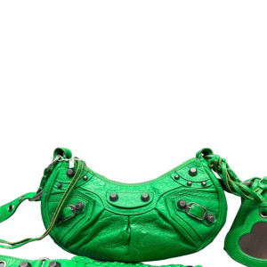 Balenciaga Le Cagole Xs Arena Lambskin Green
