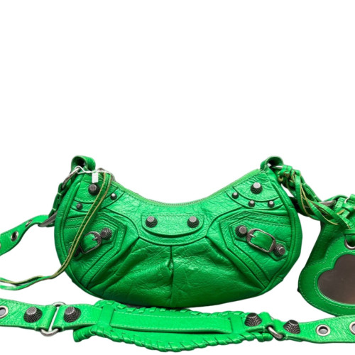 Balenciaga Le Cagole Xs Arena Lambskin Green Balenciaga Le Cagole Xs Arena Lambskin Green