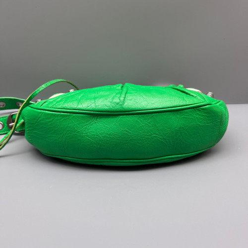 Balenciaga Le Cagole Xs Arena Lambskin Green Balenciaga Le Cagole Xs Arena Lambskin Green