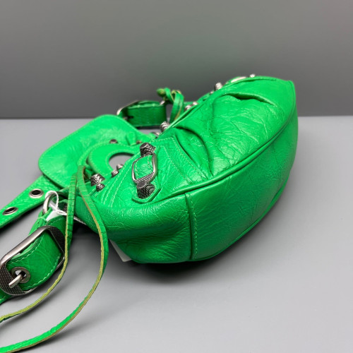Balenciaga Le Cagole Xs Arena Lambskin Green Balenciaga Le Cagole Xs Arena Lambskin Green