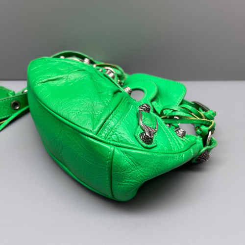 Balenciaga Le Cagole Xs Arena Lambskin Green Balenciaga Le Cagole Xs Arena Lambskin Green