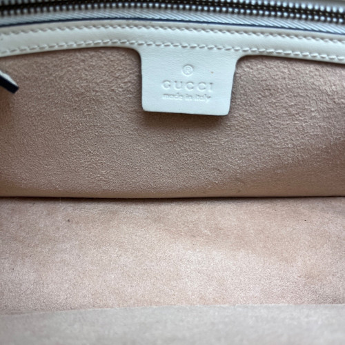Gucci Queen Margaret Broadway Shoulder Bag Calfskin Black White