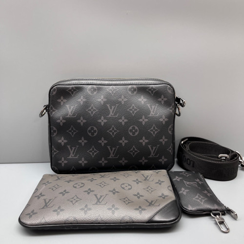 Louis Vuitton Trio Messenger Bag Monogram Black