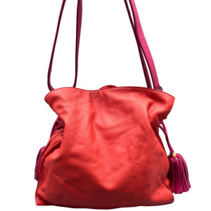 Loewe Flamenco Knot Clutch Nappa Red Magenta Loewe Flamenco Knot Clutch Nappa Red Magenta