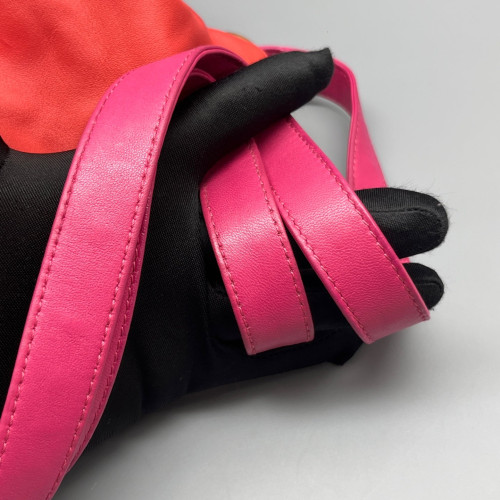 Loewe Flamenco Knot Clutch Nappa Red Magenta