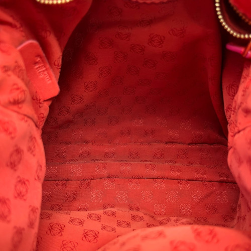 Loewe Flamenco Knot Clutch Nappa Red Magenta